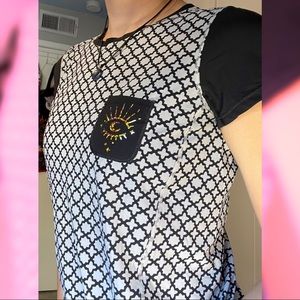 •Custom holographic Lululemon t-shirt•